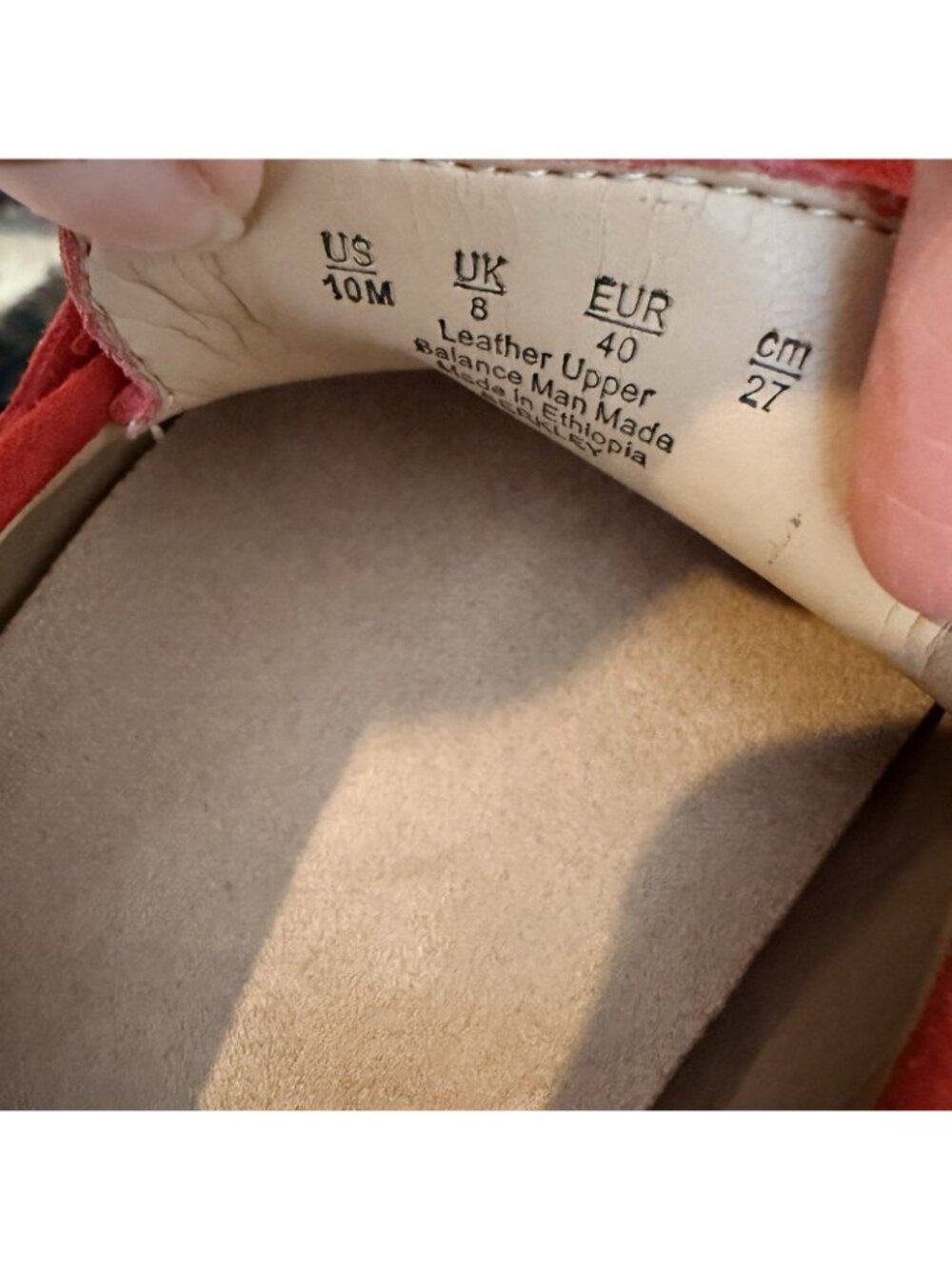 Naturalizer Berkley Red Suede Buckle Detail Driver loafers Mocassins Size 10 - Picture 5 of 5